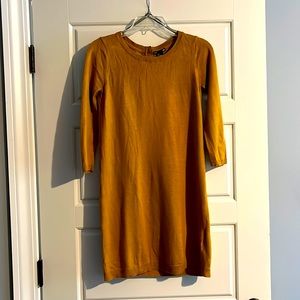 H&M size small mustard yellow dress